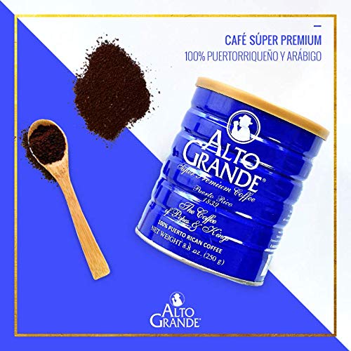 Alto Grande open can revealing grounds for freshness and convenient use