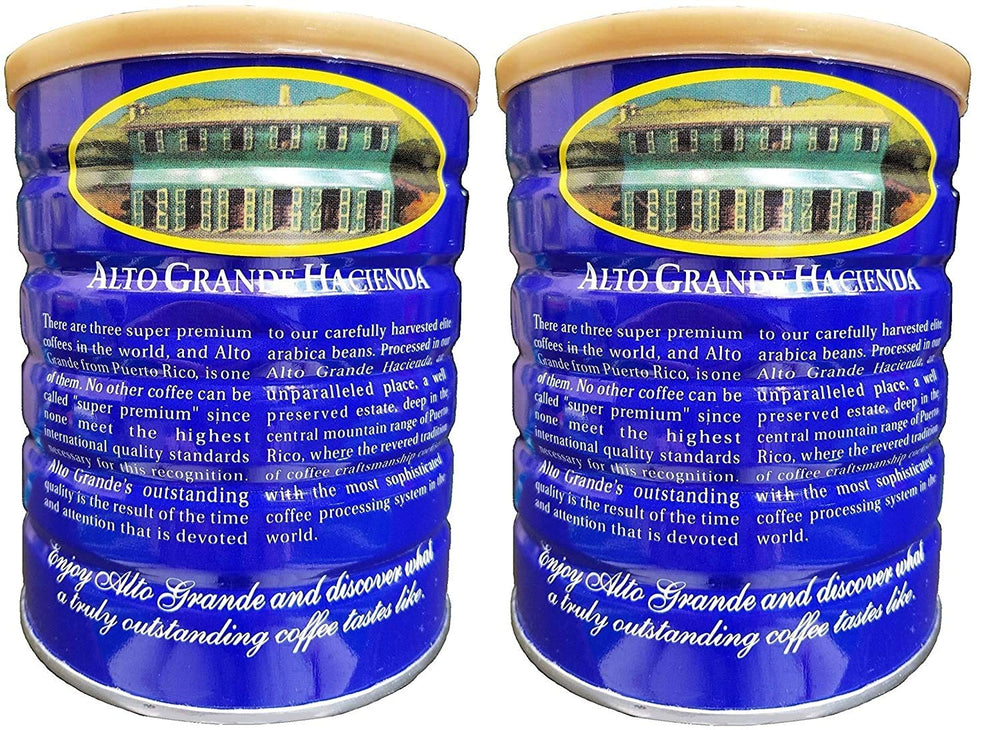 Alto Grande side label close-up highlighting tasting notes and origin benefits