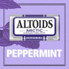Altoids open tin filled with hard mints showing ready-to-use freshness benefit