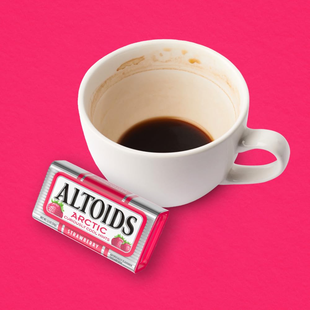 Altoids tin on a desk offering quick freshening during workdays