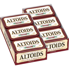 Altoids cinnamon front tin showing branding and compact design for portability