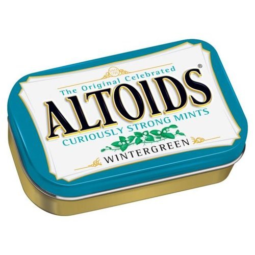 Altoids pile of mints illustrating supply and strong flavor benefit