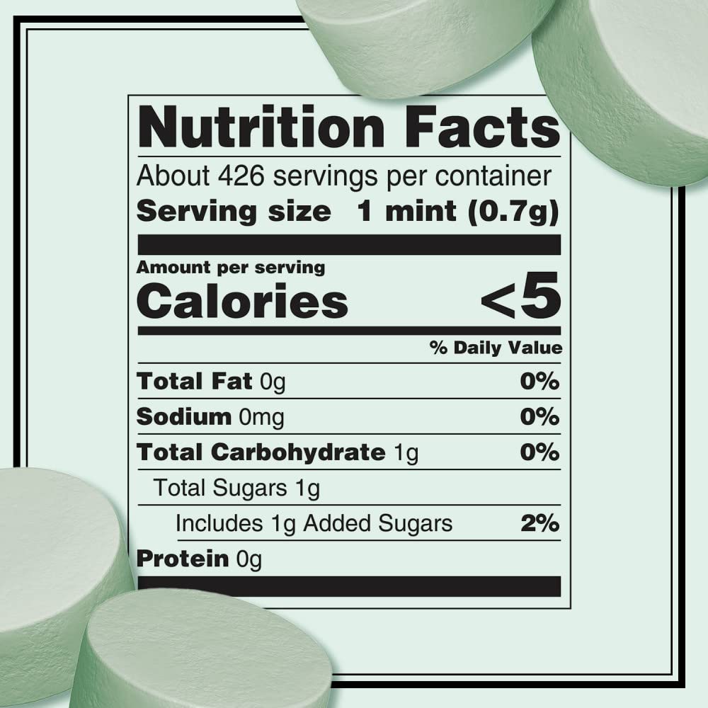 Hand holding Altoids mint to show easy use and instant confidence