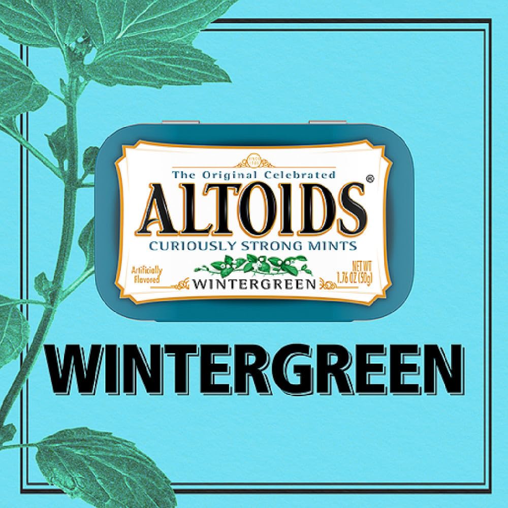 Altoids vintage-style label detail showing heritage and recognizable branding
