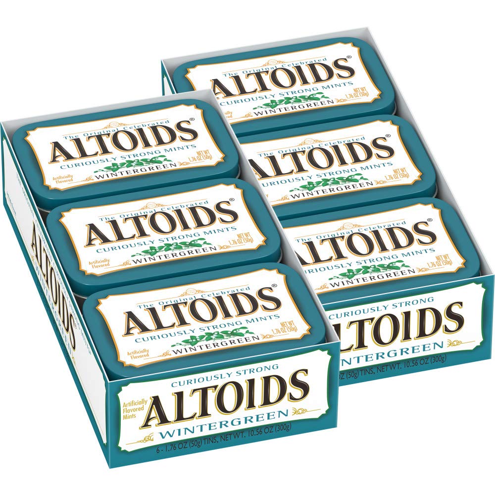 Altoids front tin showing brand and compact protection for travel