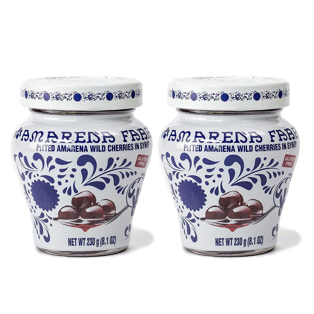 Amarena Fabbri front packaging showing two jars and gourmet appeal