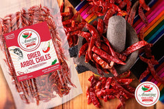 Amazing Chiles & Spices toasting chiles in pan for enhanced smoky flavor