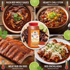 Amazing Chiles & Spices close-up fine guajillo powder highlighting smooth texture