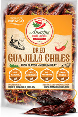 Amazing Chiles & Spices front packaging showing 1 lb bag and clear label, ensures quality