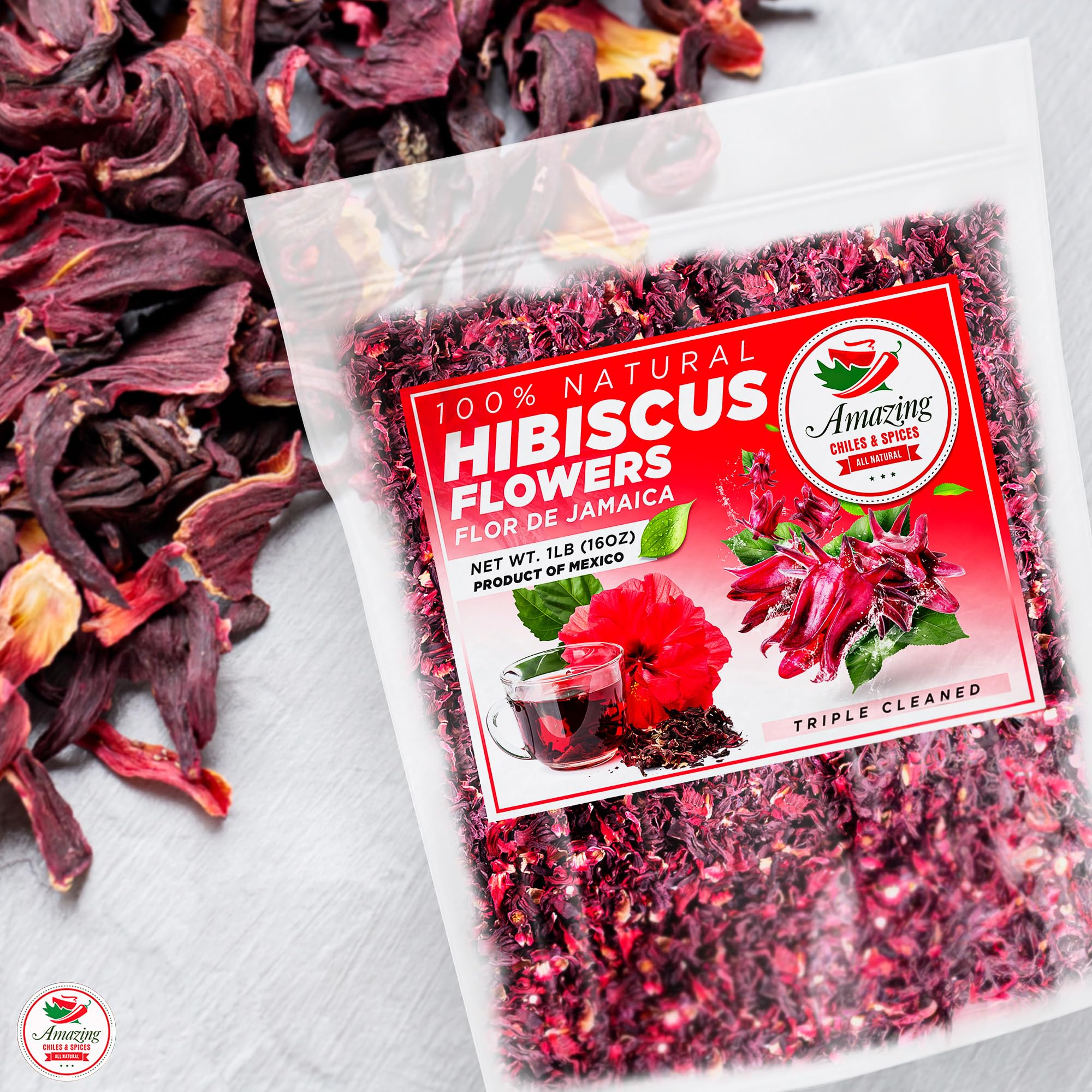 Amazing Chiles & Spices product label and ingredient list clearly displayed for trust