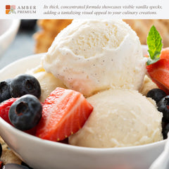Amber Premium spoon holding paste demonstrating easy portioning benefit