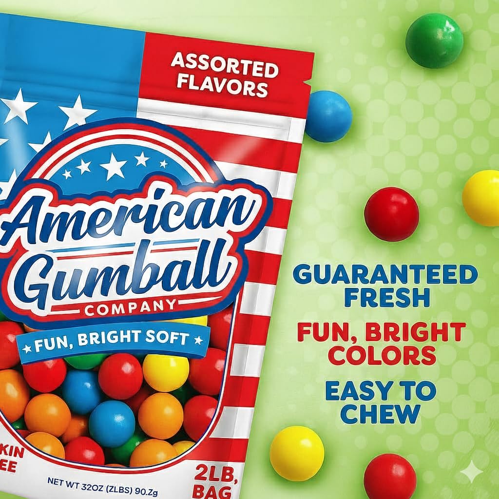 American Gumball Company resealable zipper detail preserving freshness and easy storage