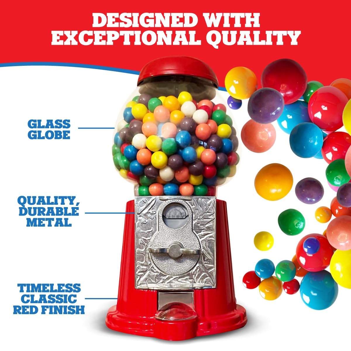 American Gumball Company styled in a retro decor setting adding vintage charm to room aesthetics