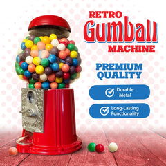 American Gumball Company side profile highlighting sturdy metal base and compact footprint benefit