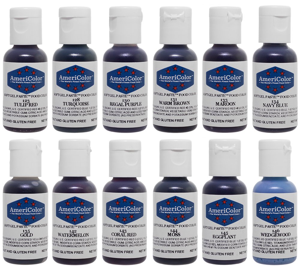 AmeriColor bottle close-up of soft gel texture for precise, vivid color control