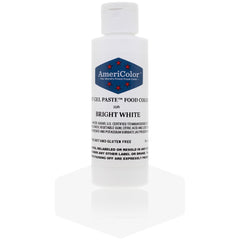 AmeriColor bottle front view showing bright white gel and accurate dispensing benefit