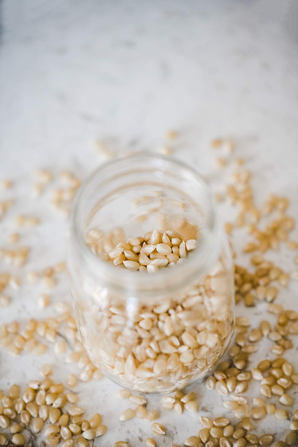 Amish Country Popcorn inside popcorn machine for quick theater batches