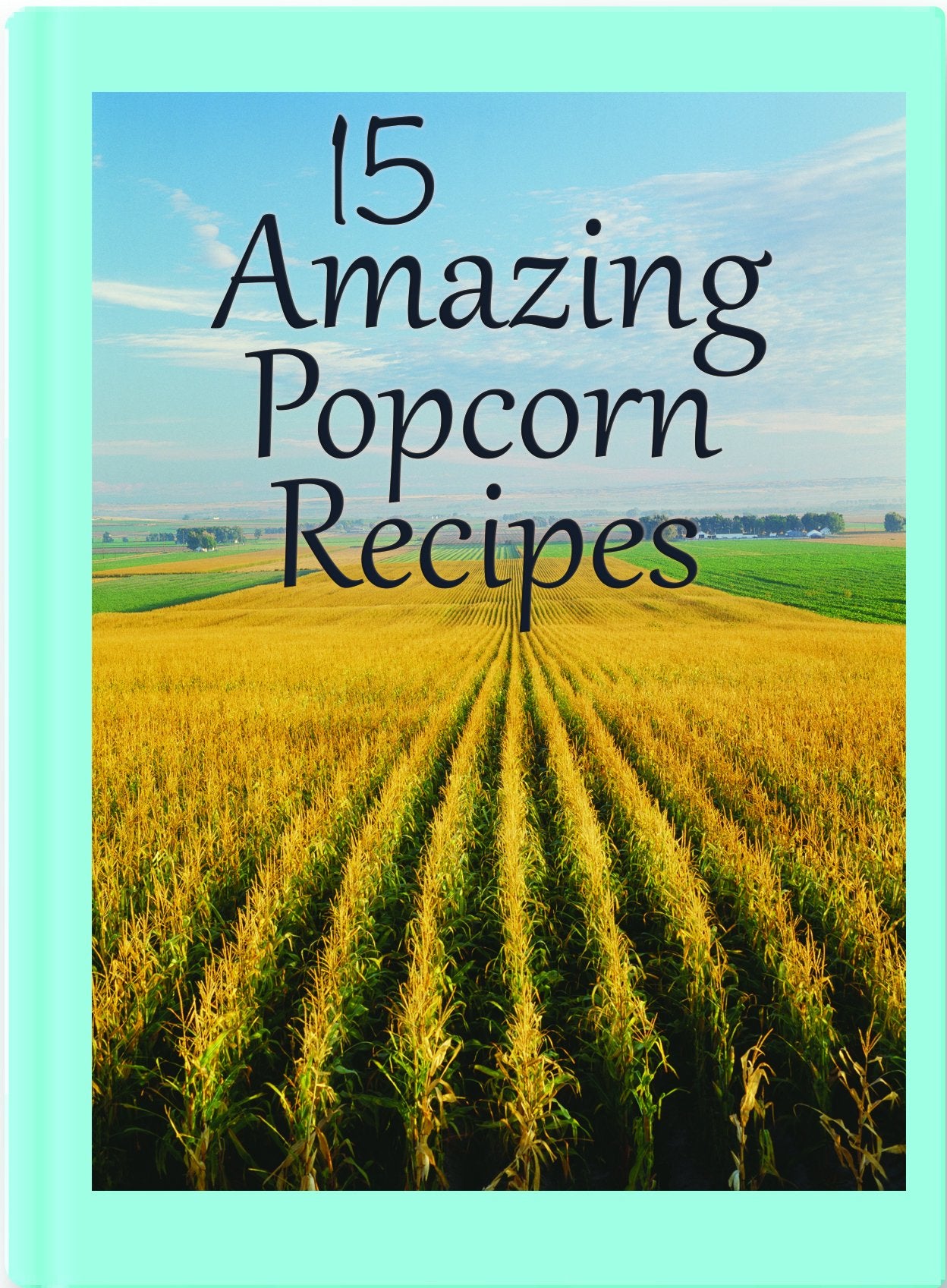 Amish Country Popcorn measuring spoon with product demonstrating portion control