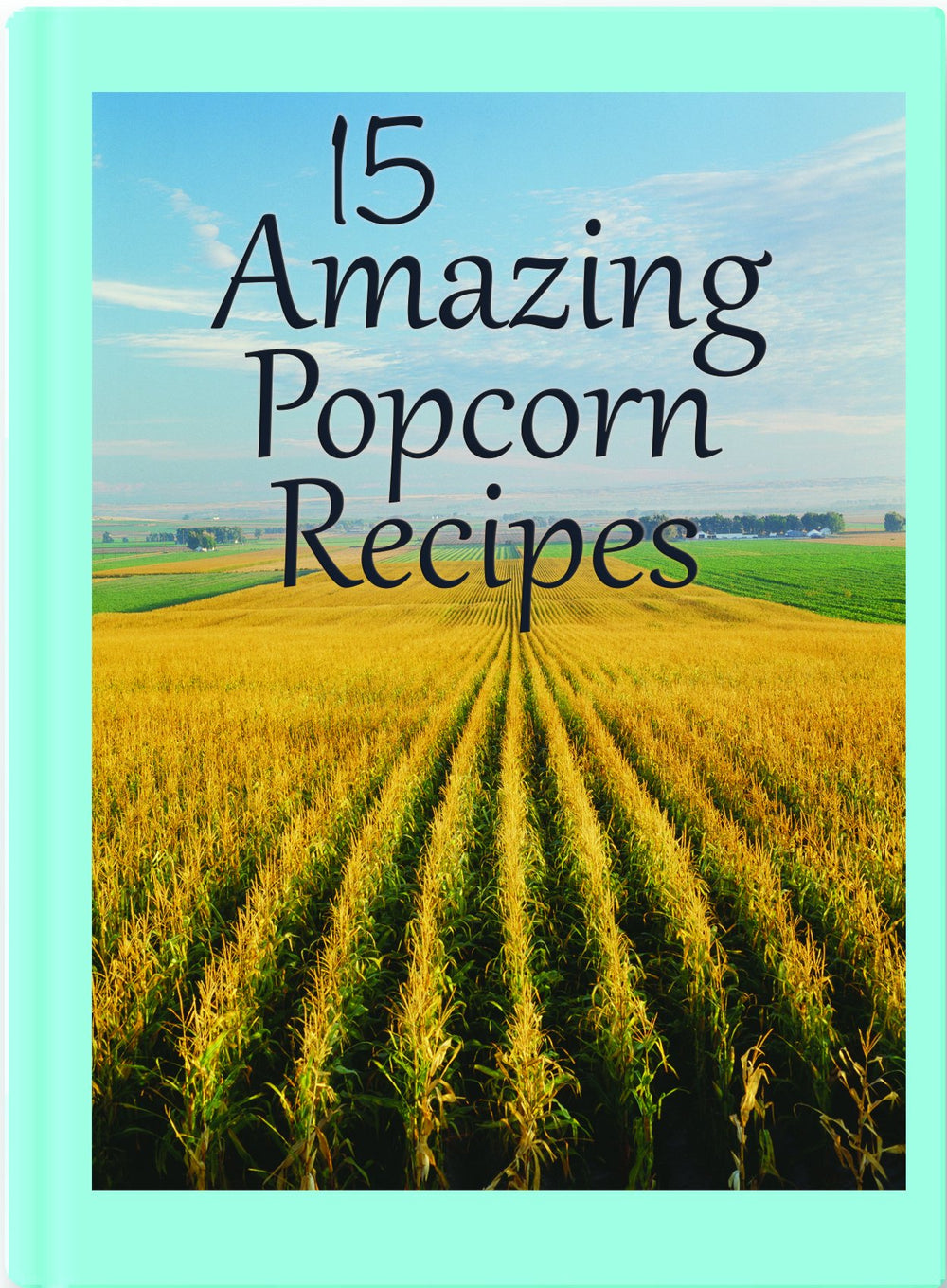 Amish Country Popcorn measuring spoon with product demonstrating portion control