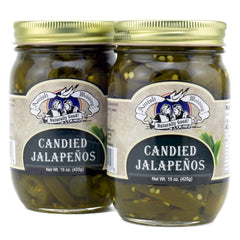 Amish Wedding front packaging showing two 15 oz jars and label benefit quick topping