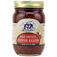 Amish Wedding close-up of relish texture, visible pepper pieces for bright flavor benefit