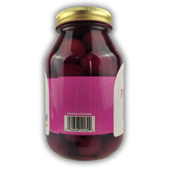 Amish Wedding jar beside measuring cup showing 32oz scale and portioning