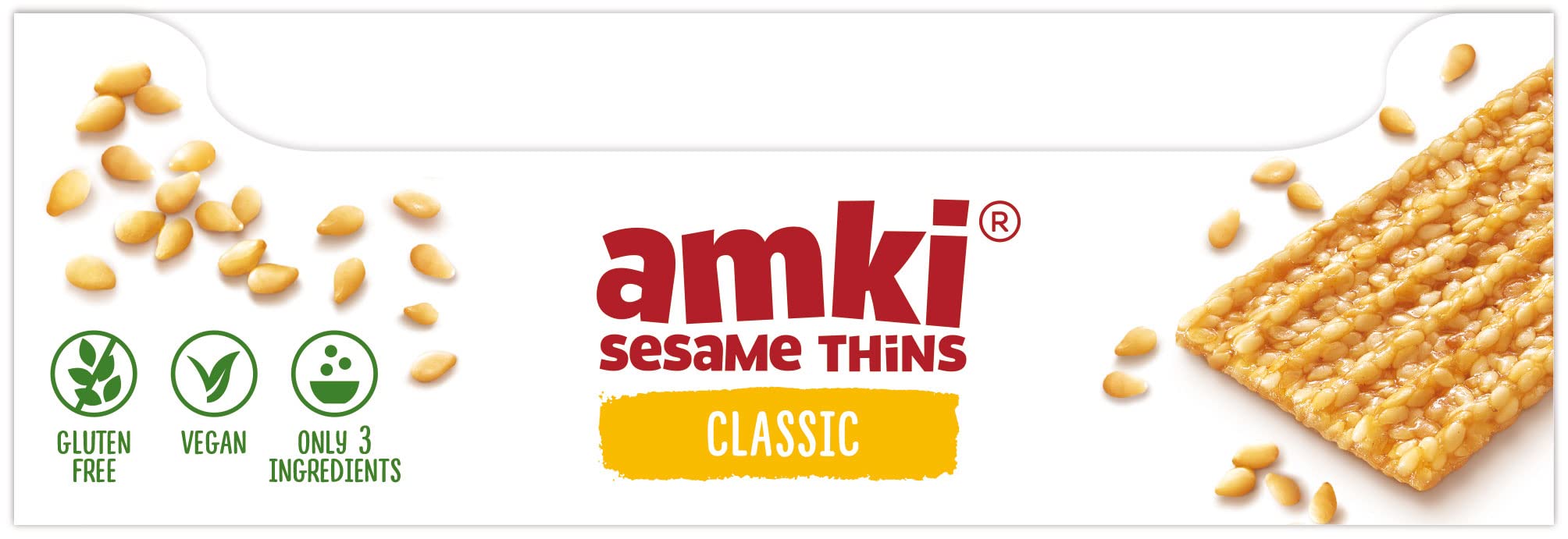 Amki sesame thins served with cheese offering a tasty pairing idea