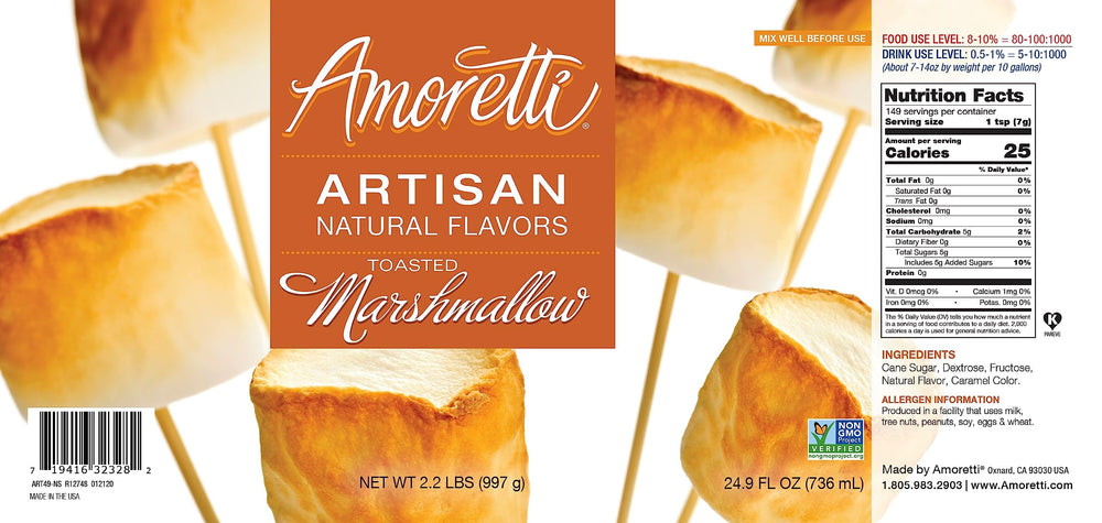 Amoretti toasted marshmallow texture closeup demonstrating smooth concentrated paste consistency