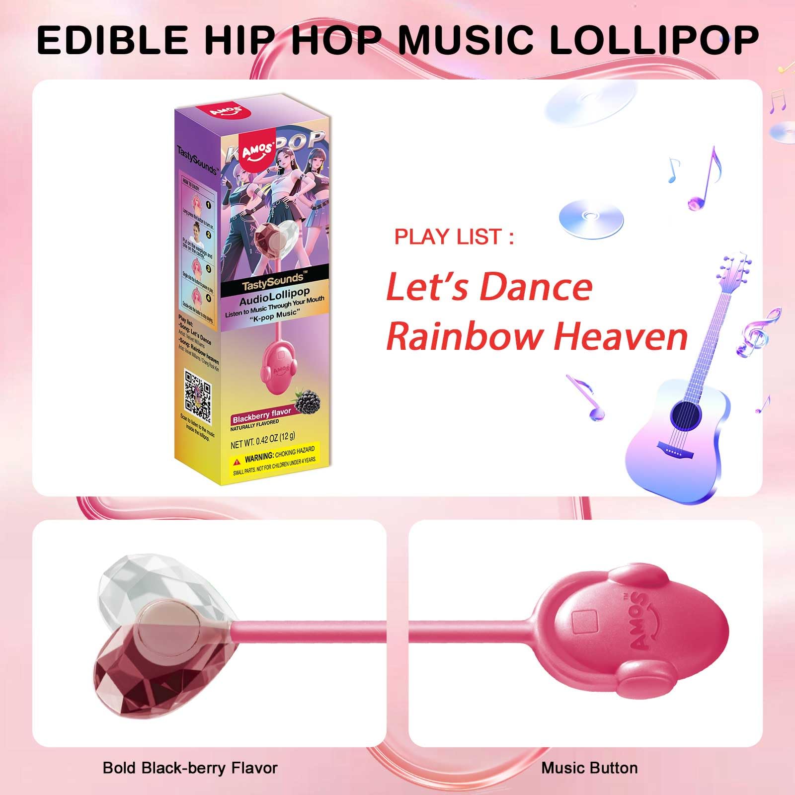 AMOS lollipops placed in an Easter basket as a festive gift idea