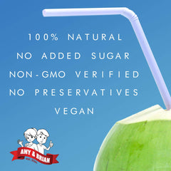 Amy & Brian pouring coconut water into a glass for instant hydration