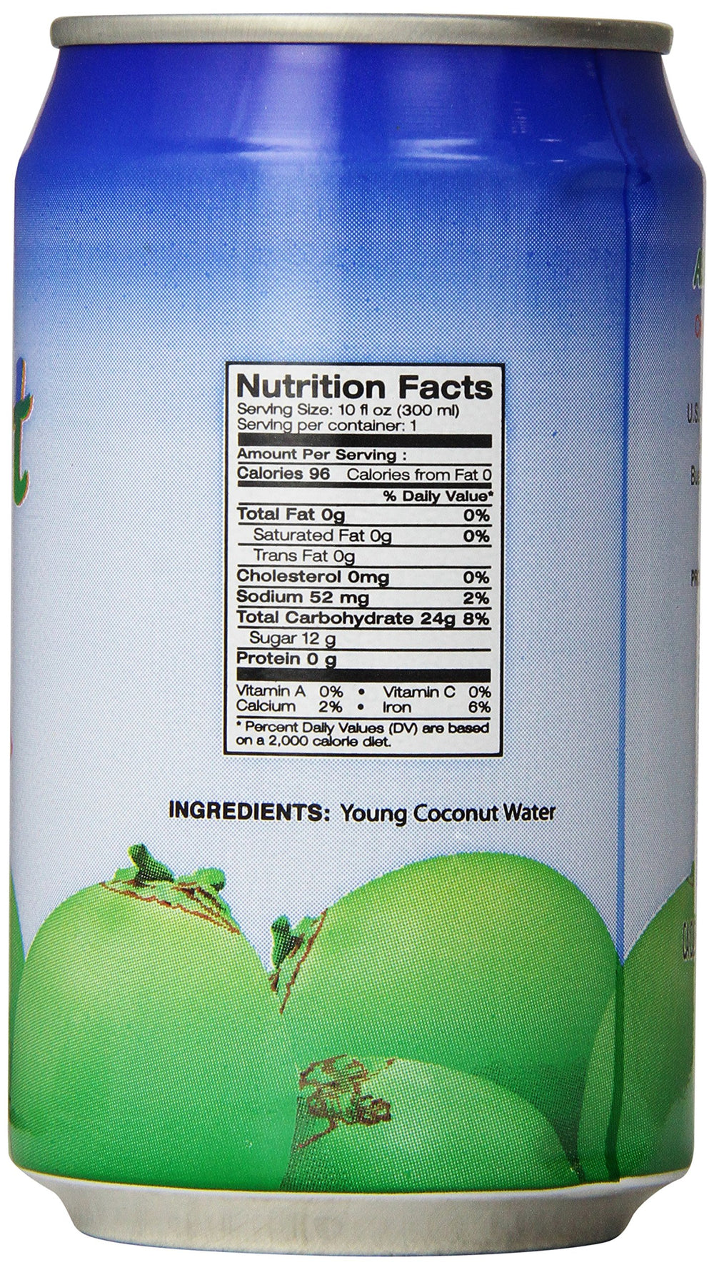 Amy & Brian bottle closeup label highlighting non-GMO and never-from-concentrate benefits
