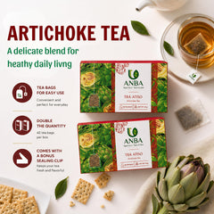ANBA brewed artichoke cup steaming, demonstrating smooth mild flavor