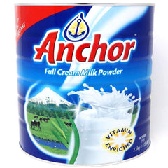 Anchor front packaging showing 2.5kg can with clear label and creamy appeal