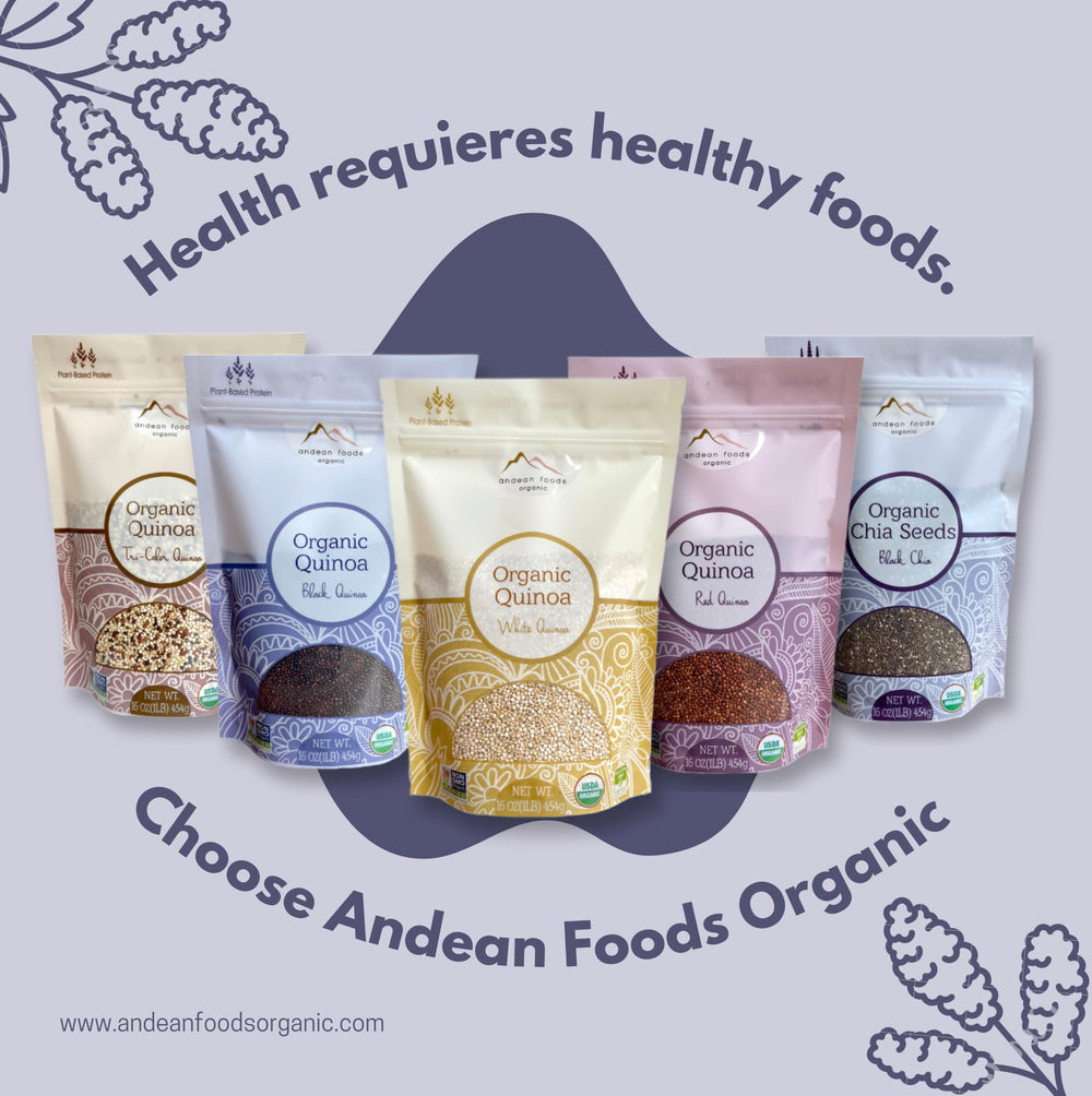 Andean Foods black quinoa staged in kitchen setting inspiring recipe ideas benefit