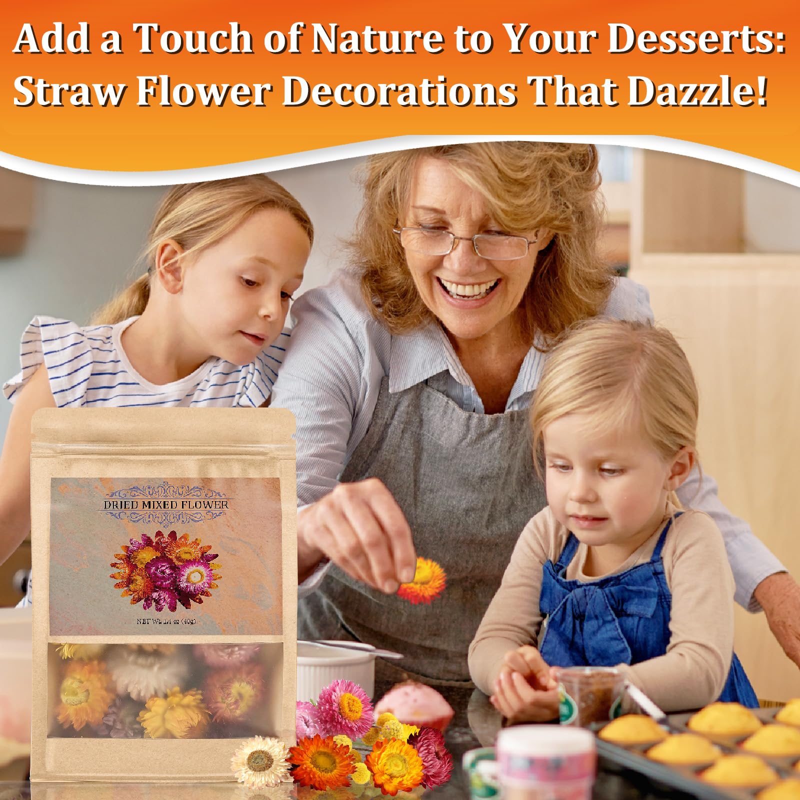 Andekas flowers embedded in resin craft demonstrating long-lasting ornamental use