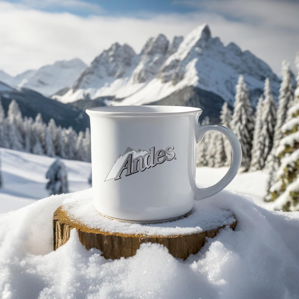 Andes served cup beside mint chocolates conveying dessert-style enjoyment