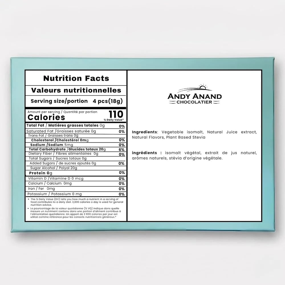 Andy Anand candy in hand displaying size and convenient individually wrapped benefit