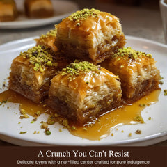 ANDY ANAND CHOCOLATIER close-up of phyllo layers highlighting crisp texture and flakiness