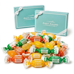 Andy Anand front packaging showing sugar free ginger candy benefits