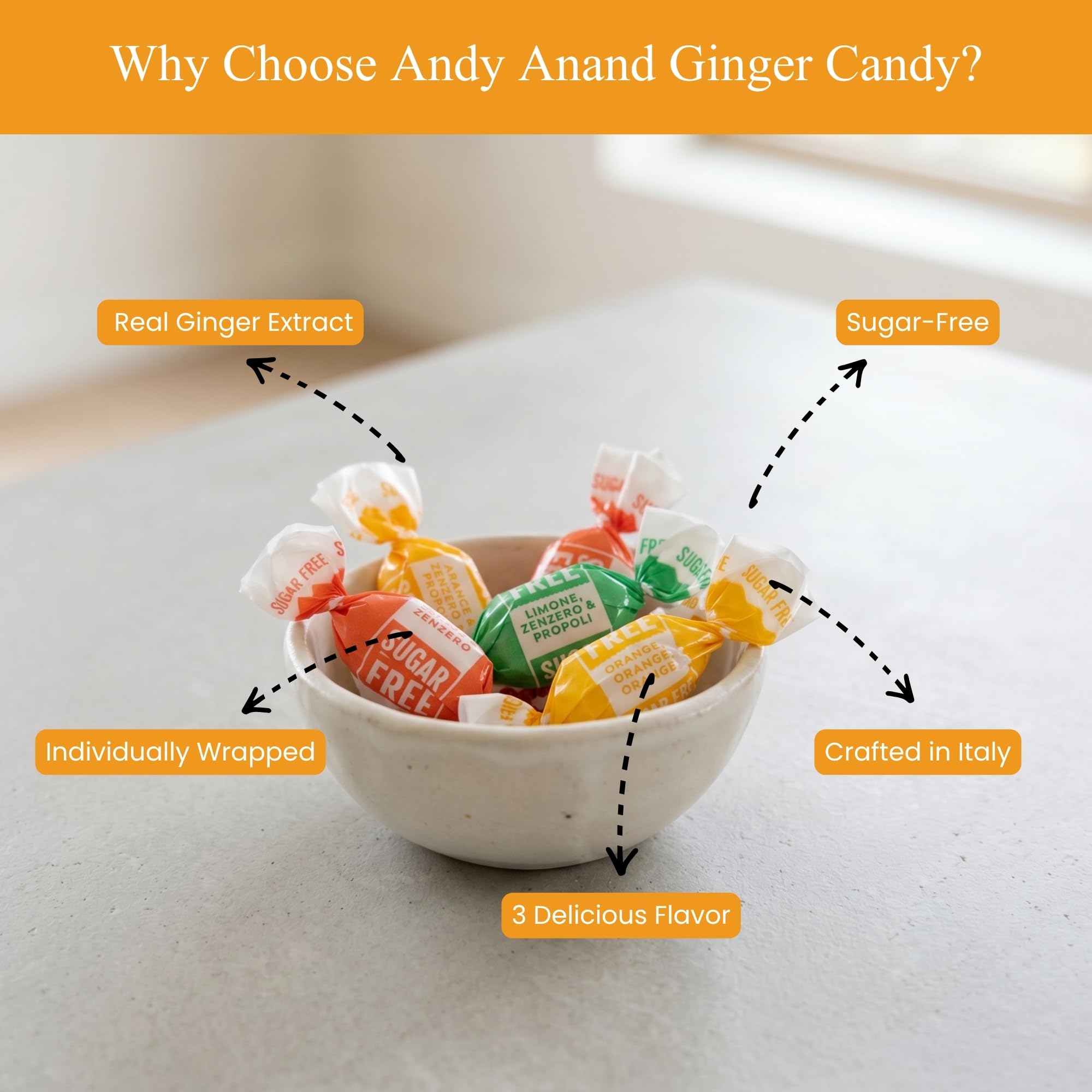 Andy Anand candy held in hand to show scale and convenience