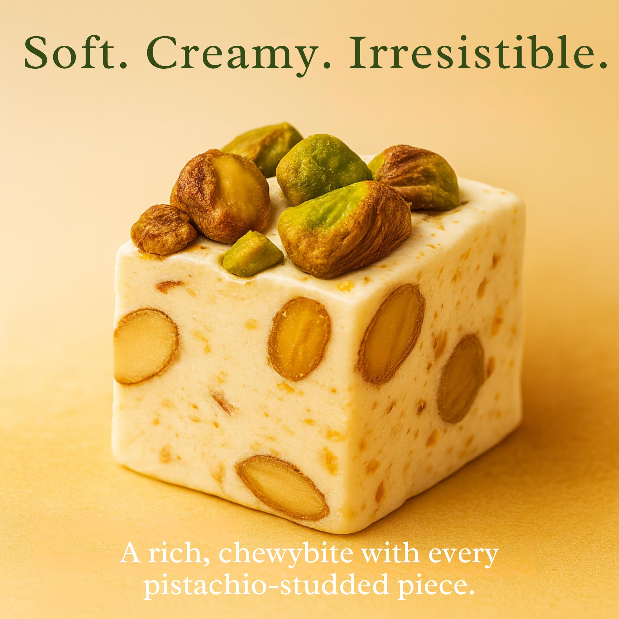 ANDY ANAND detailed nougat texture showcasing honey-bound smoothness