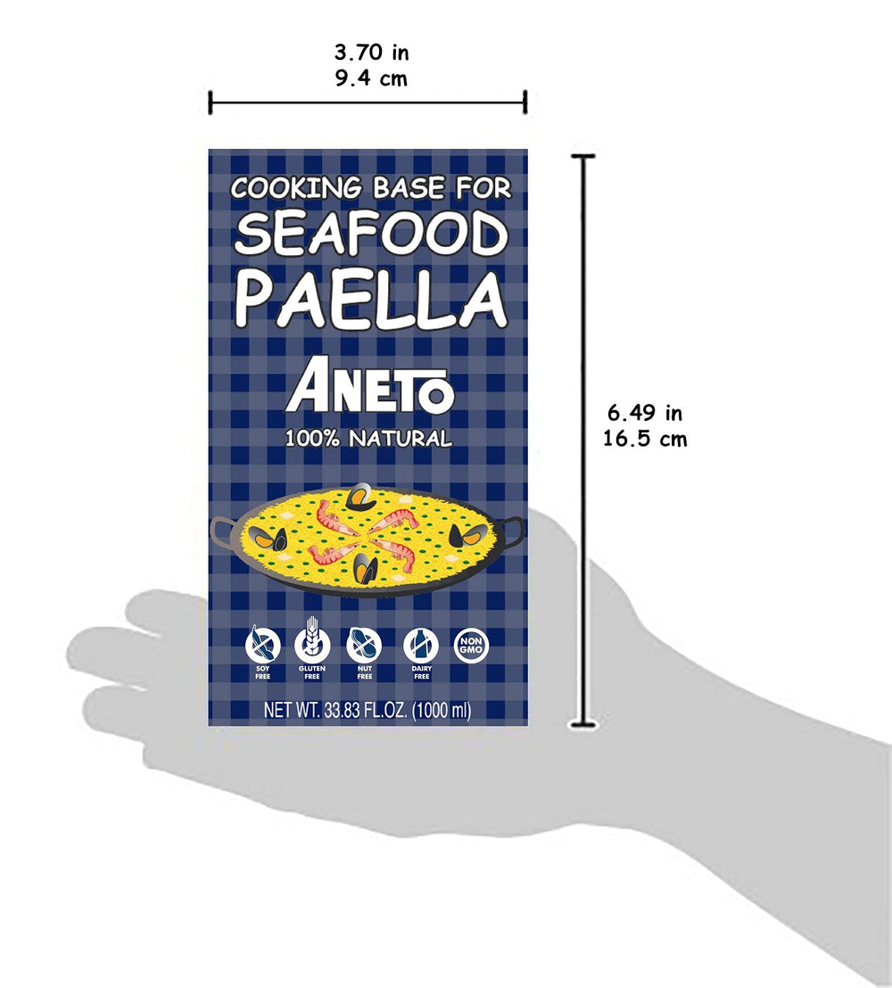 Aneto carton beside recipe card, suggesting easy kitchen use and meal ideas
