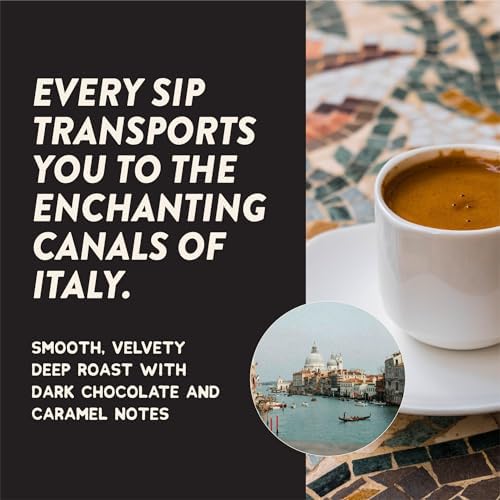 Angelino's Coffee pod close-up highlighting capsule texture and fresh-sealed aroma