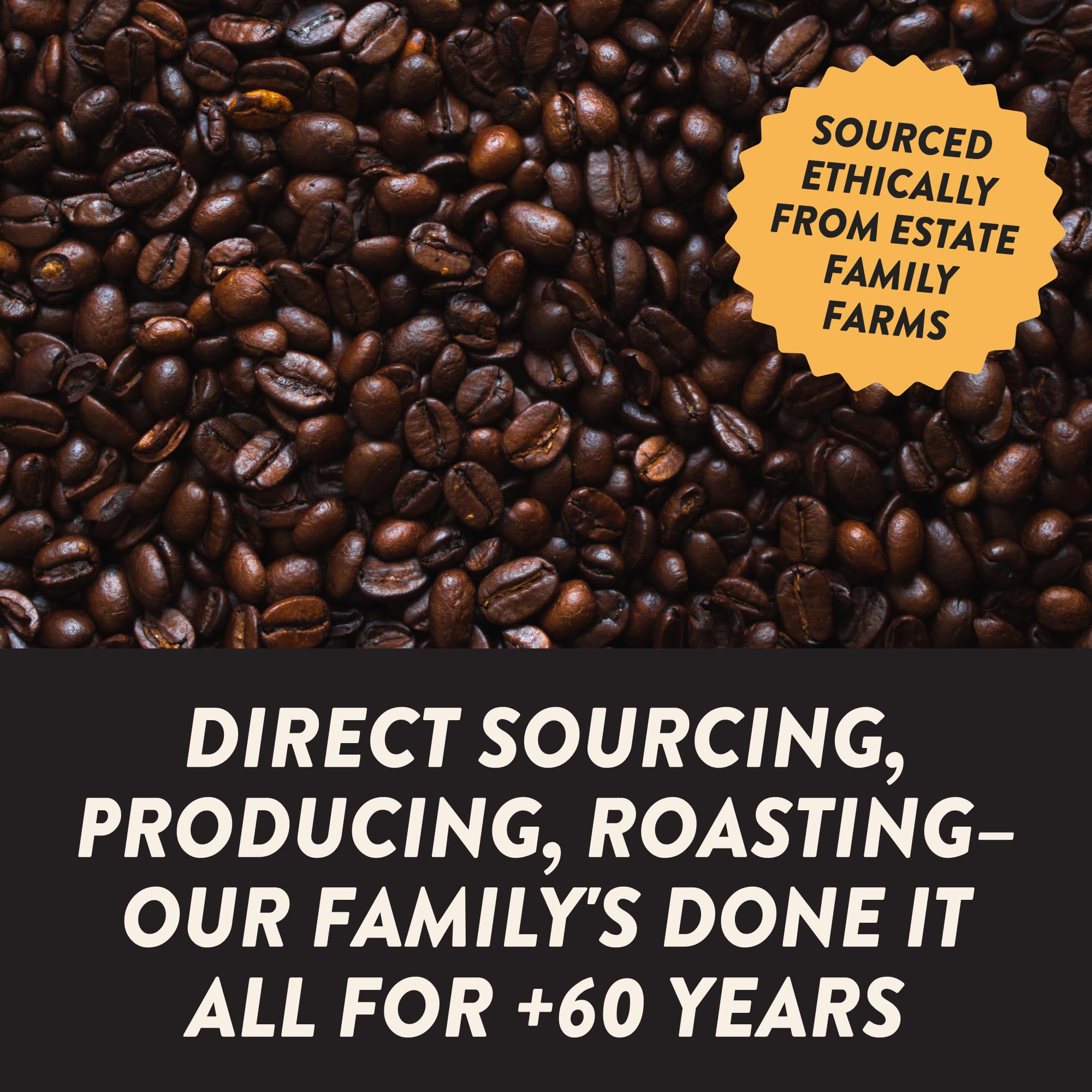 Angelino's Coffee label close-up showing roast profile and sourcing info