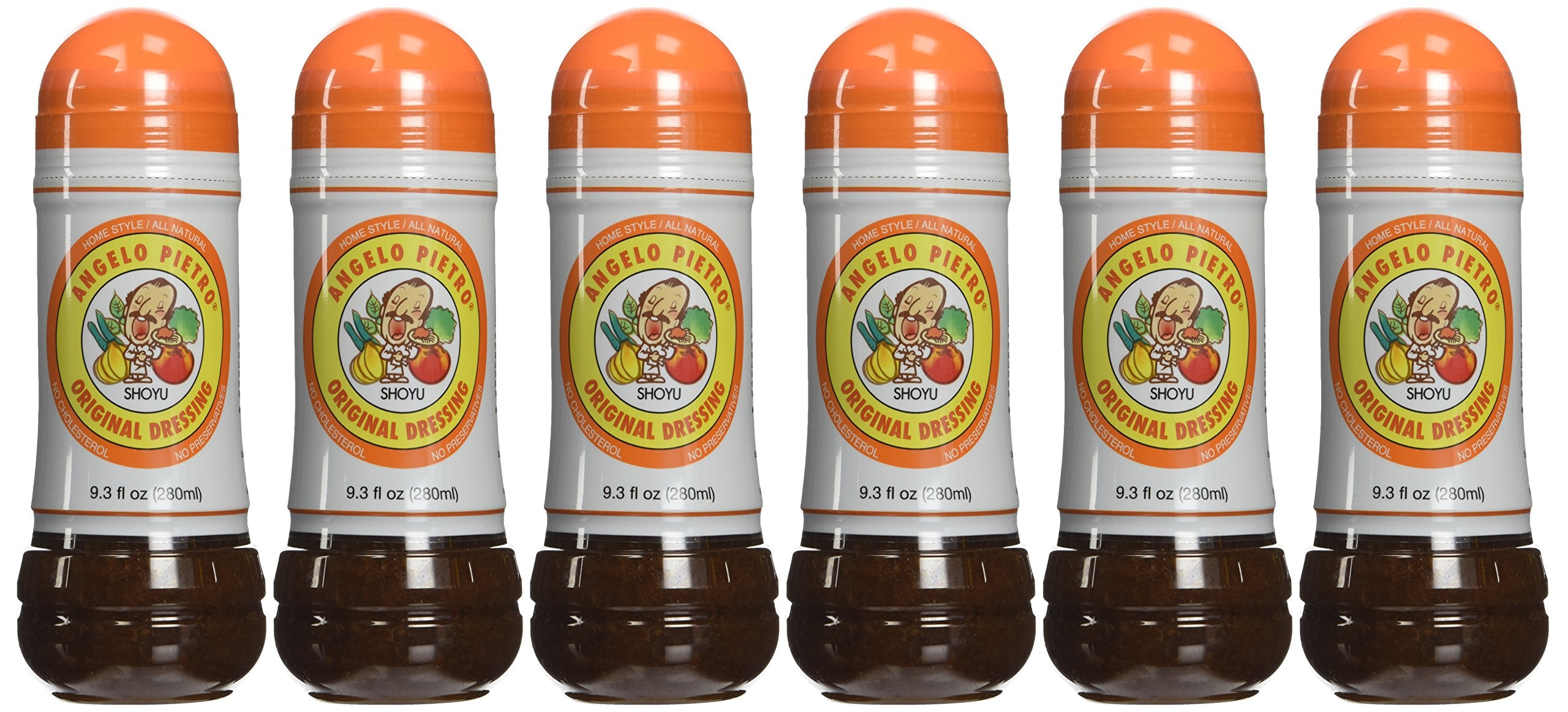 Angelo Pietro front packaging showing bottle and label, highlights easy seasoning