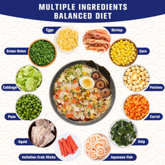Anggou ramen bowl with rehydrated mix adding texture and color