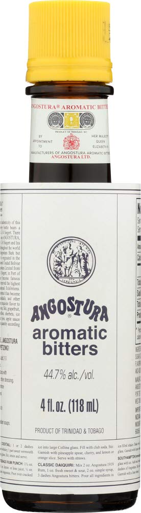 ANGOSTURA front-packaging showing two 4 oz bottles, clear branding and cocktail utility