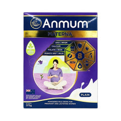 Anmum Materna plain 375g canister front view showing label and compact packaging benefit