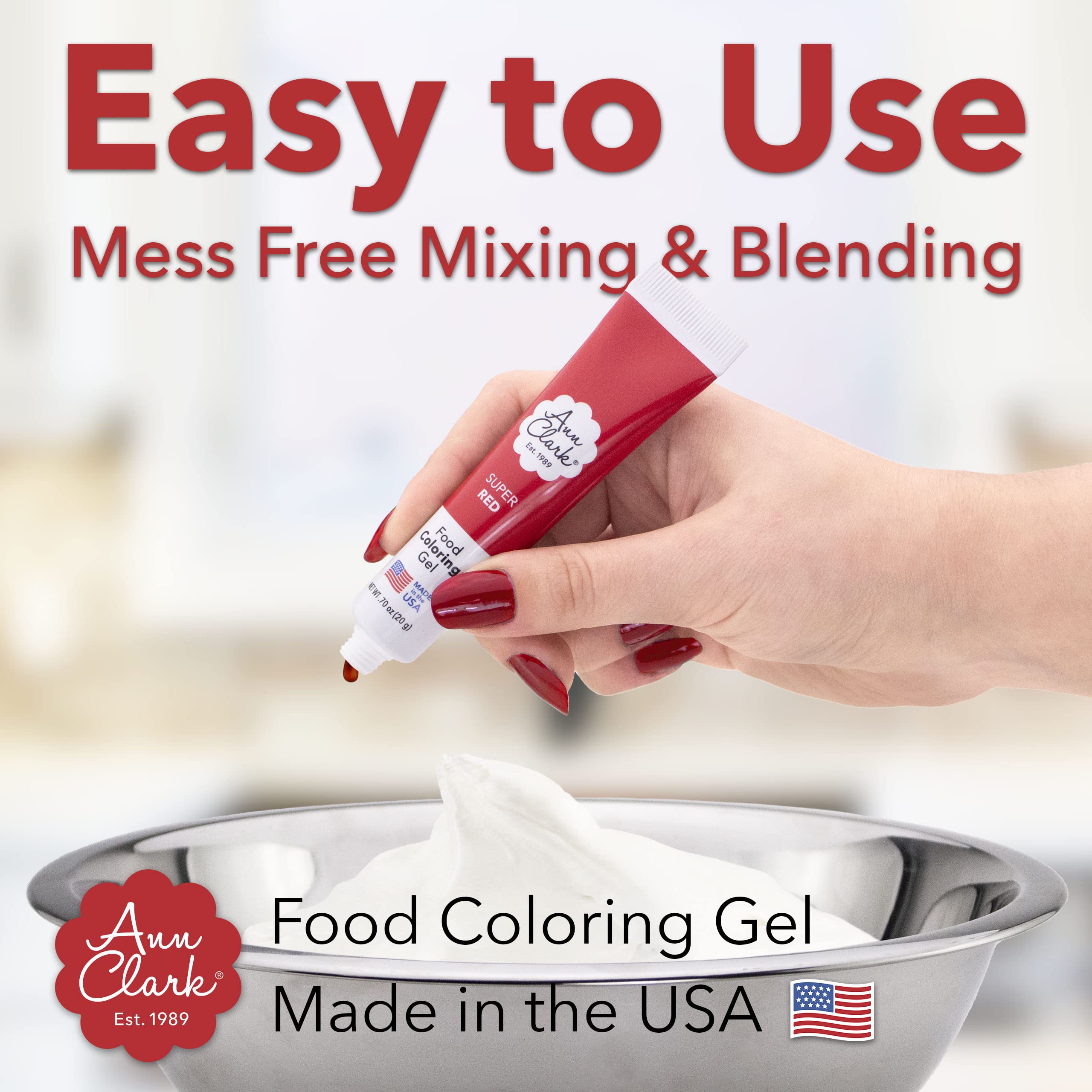 Ann Clark facility label and Made in USA mark highlighting domestic production benefit