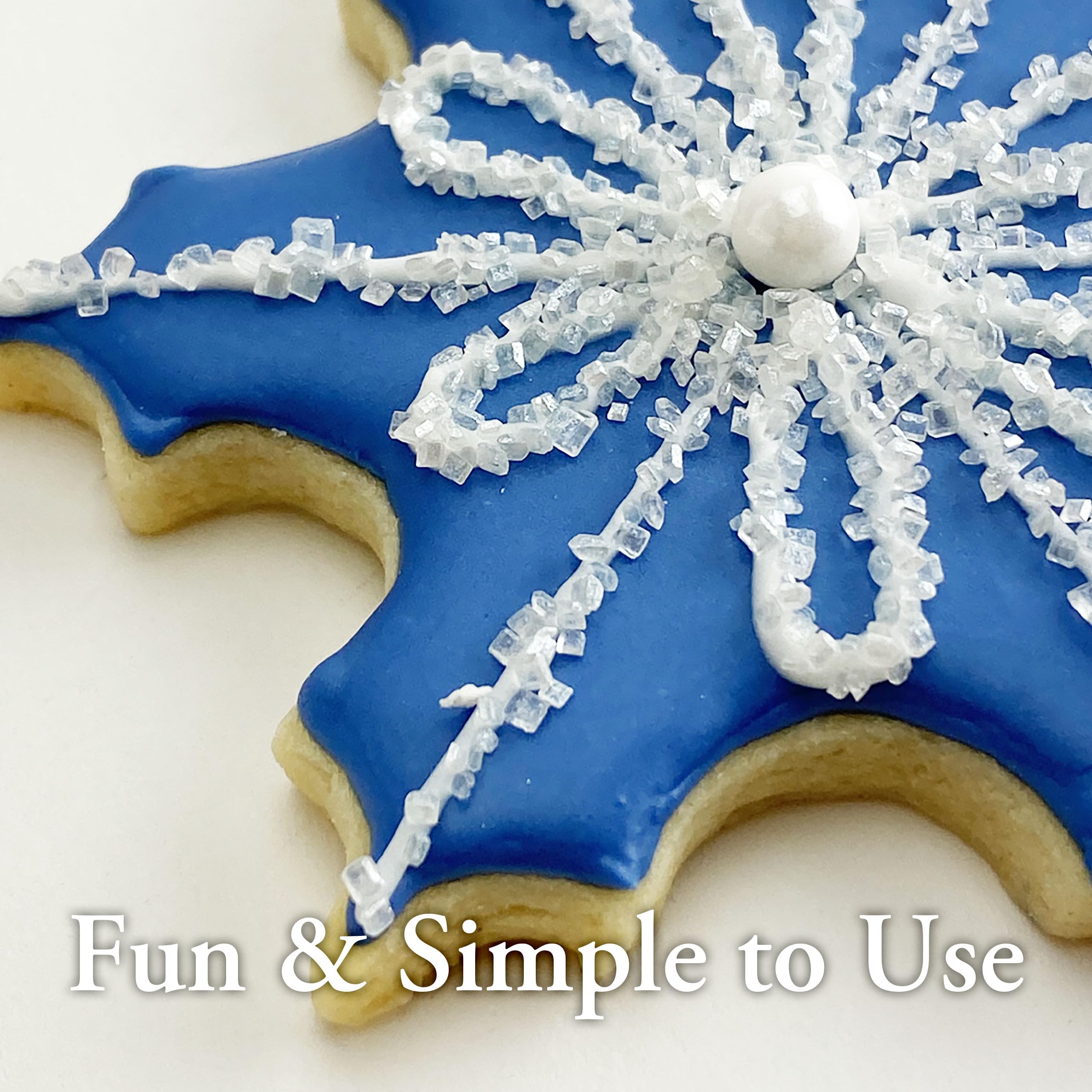 Ann Clark sugar topping cupcake frosting for visible shimmer and texture